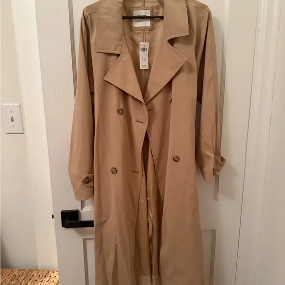 Hollister Tan Women's Trench Coat - Picture 2 of 3